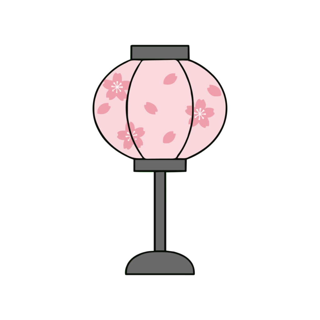 ぼんぼりのイラスト無料ダウンロード（カラー）