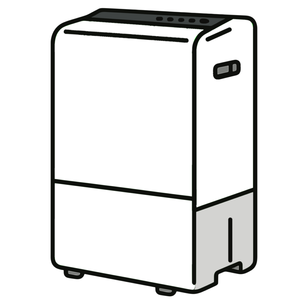除湿機のイラスト無料ダウンロード（カラー）