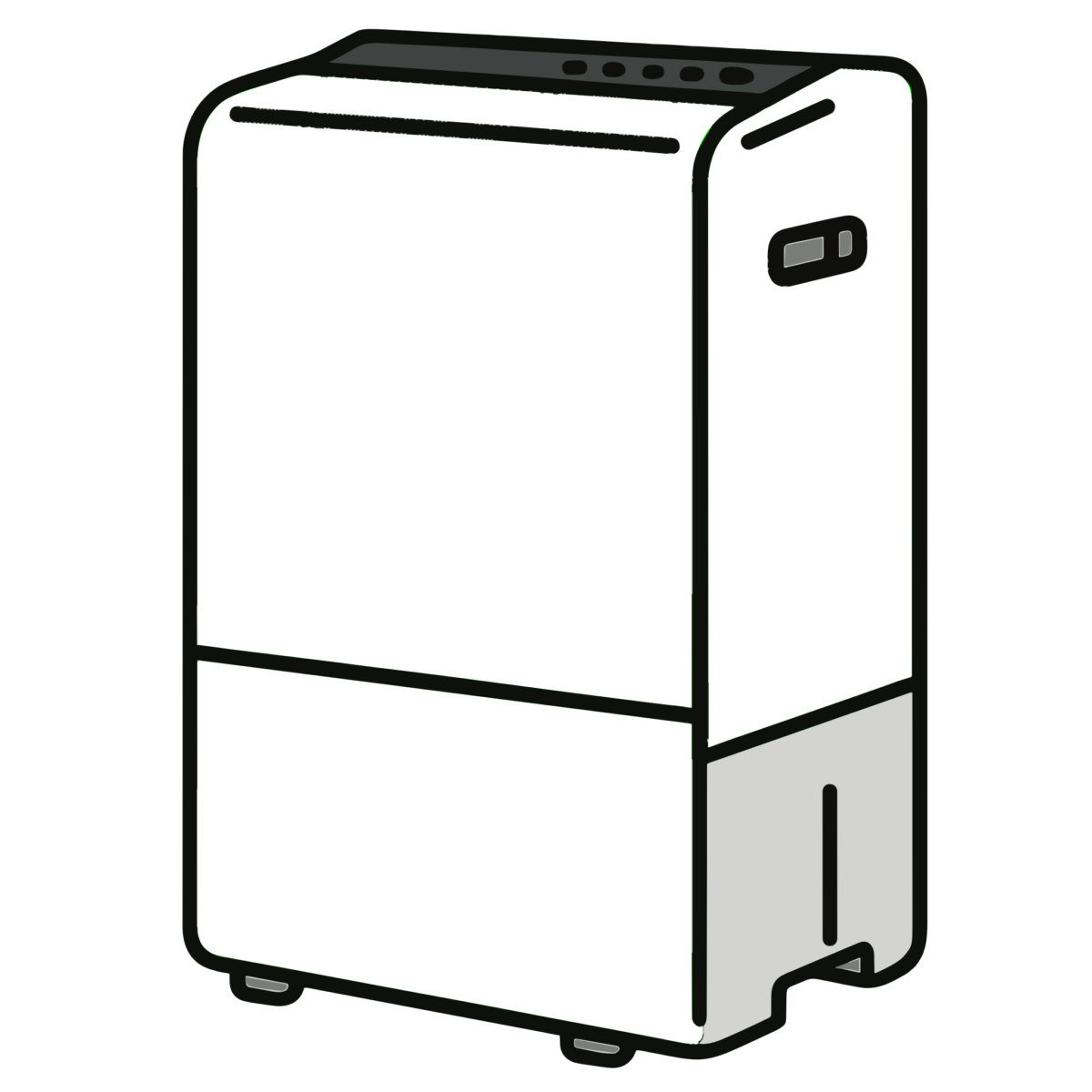 除湿機のイラスト無料ダウンロード（カラー）