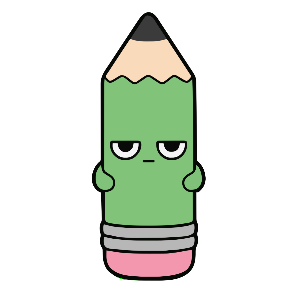 えんぴつのイラスト（かわいい）（カラー）