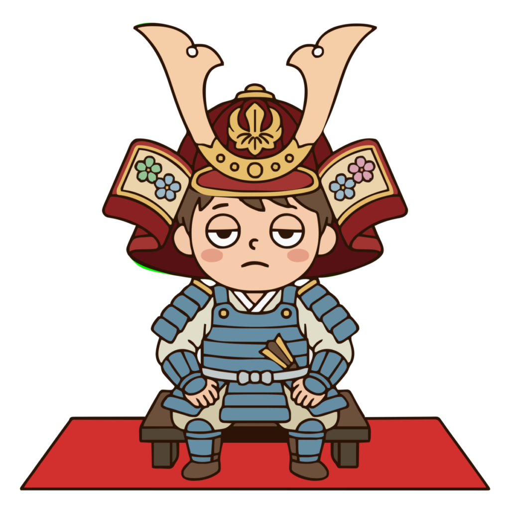 五月人形・鎧兜のイラスト（カラー）