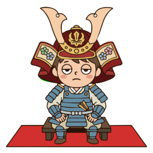 五月人形・鎧兜のイラスト（カラー）