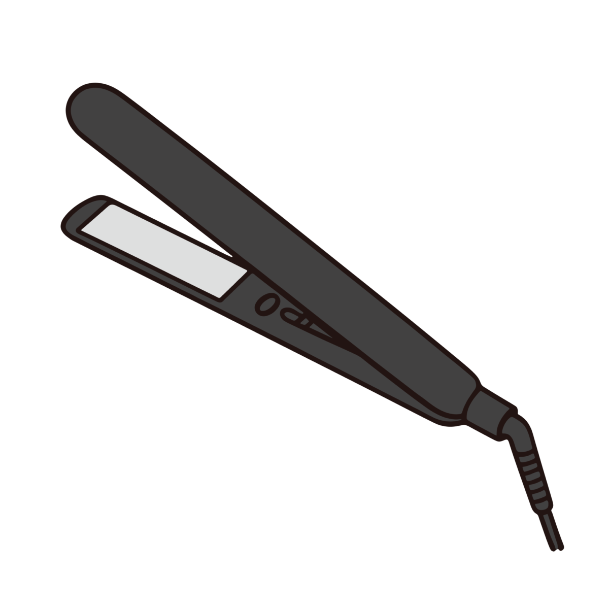 ヘアアイロンのイラスト無料ダウンロード(カラー)