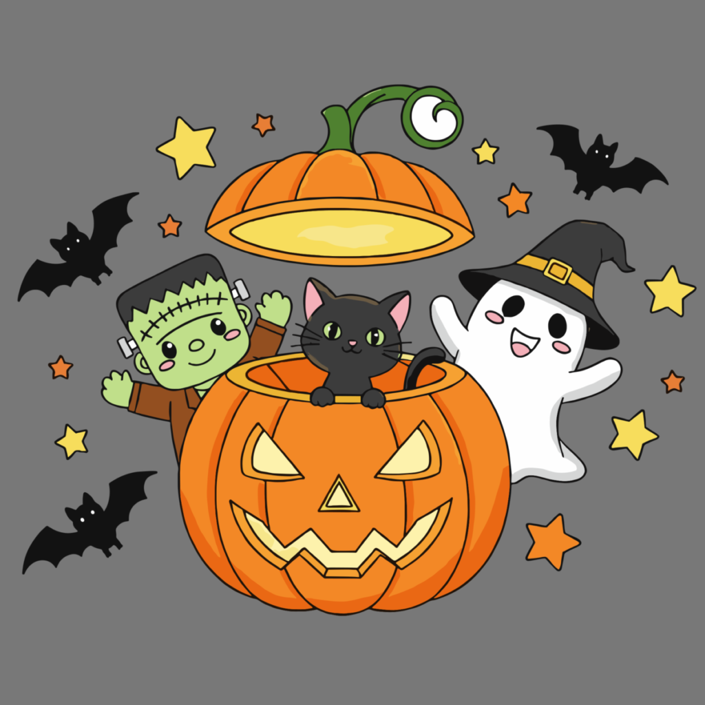 ハロウィンのイラスト無料ダウンロード（カラー）