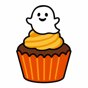 ハロウィンカップケーキ