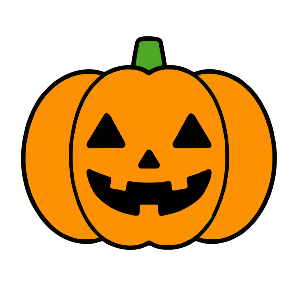 ハロウィンのかぼちゃのイラスト（カラー）