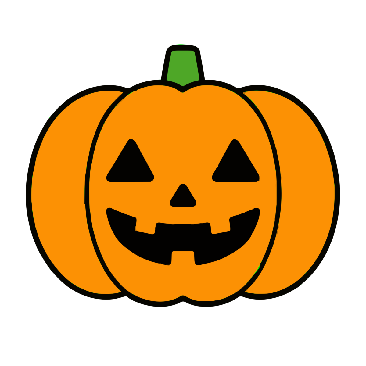 ハロウィンのかぼちゃのイラスト（カラー）