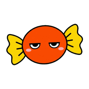 ハロウィンのお菓子のイラスト(キャンディ)