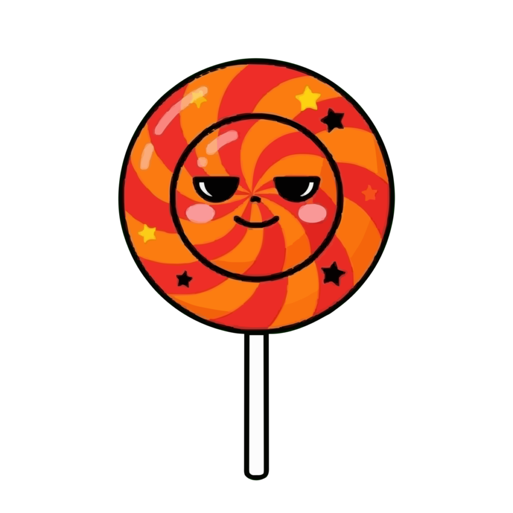 ハロウィンのお菓子のイラスト（キャンディ）（カラー）