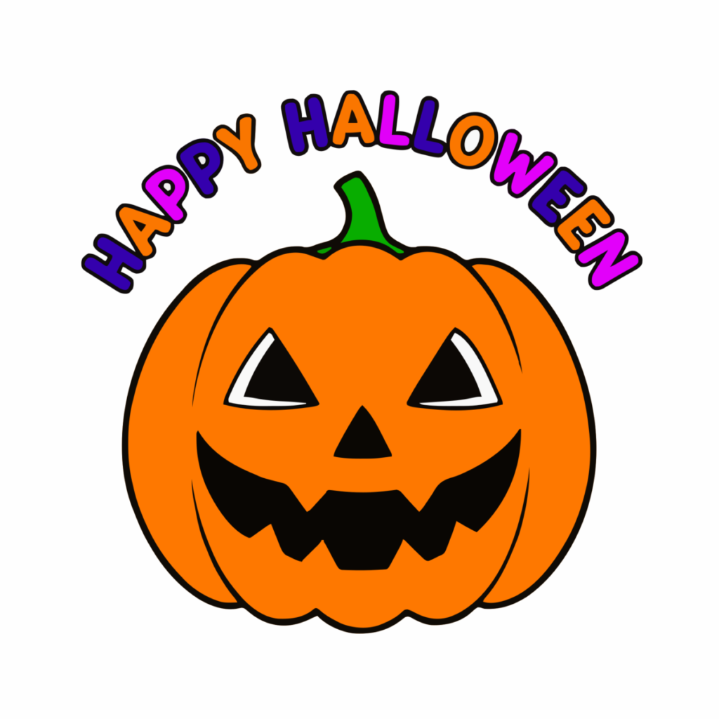 ハロウィンかぼちゃのイラスト無料ダウンロード（カラー）