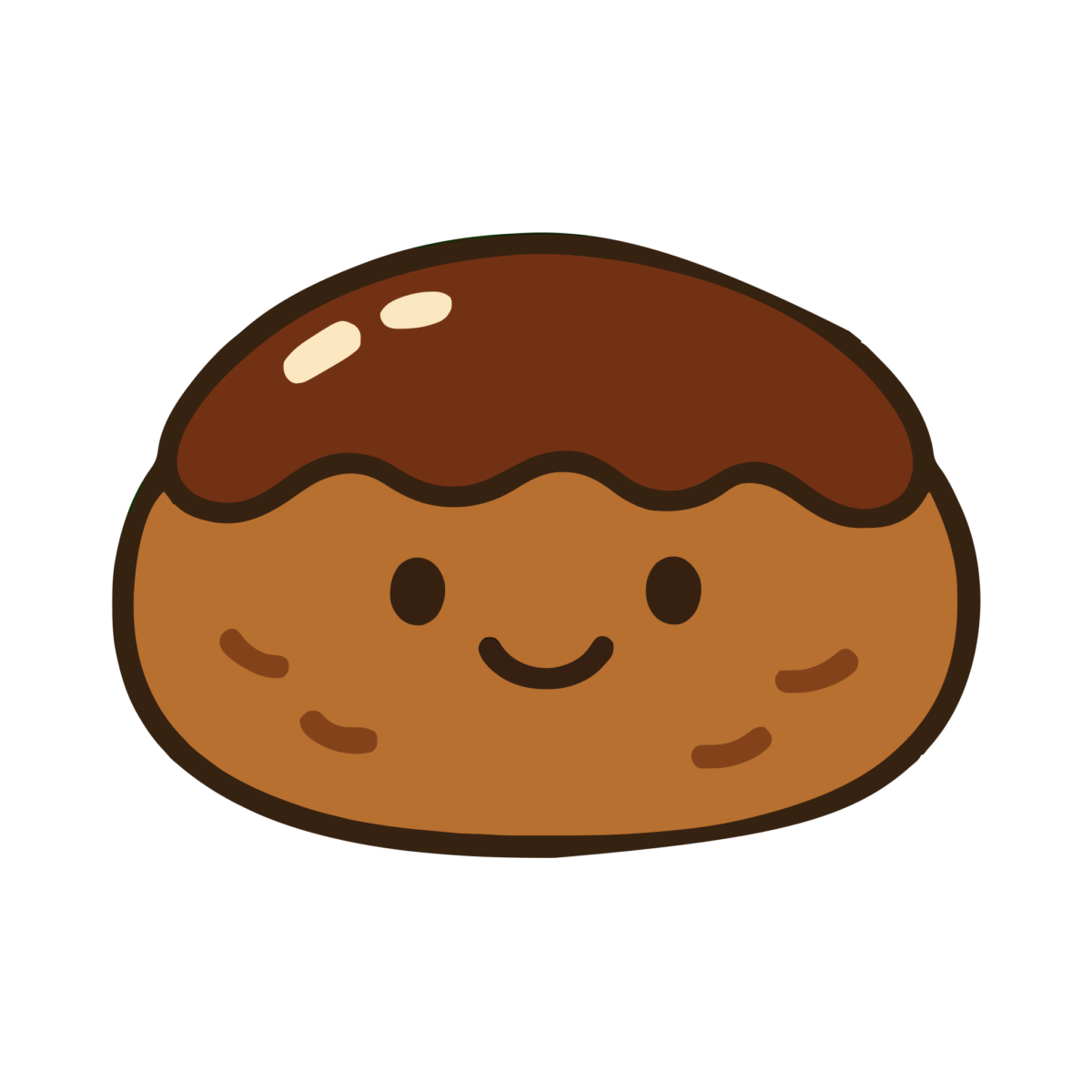 にこにこハンバーグのイラスト無料ダウンロード（カラー）