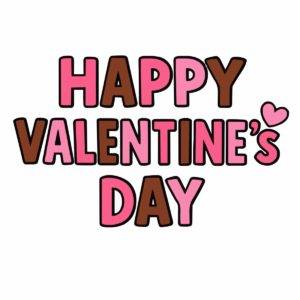 HAPPY VALENTINE’S DAYの文字