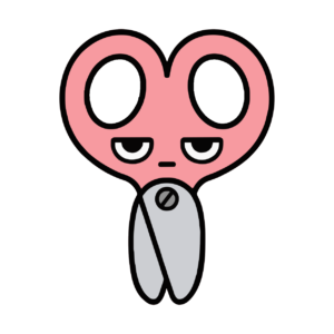 はさみのイラスト（かわいい）