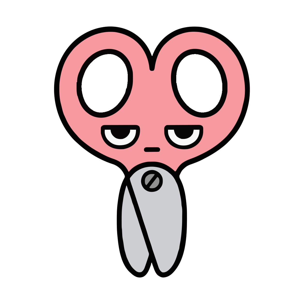 はさみのイラスト（かわいい）（カラー）