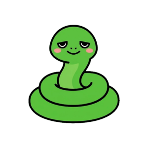 へびのイラスト（かわいい）