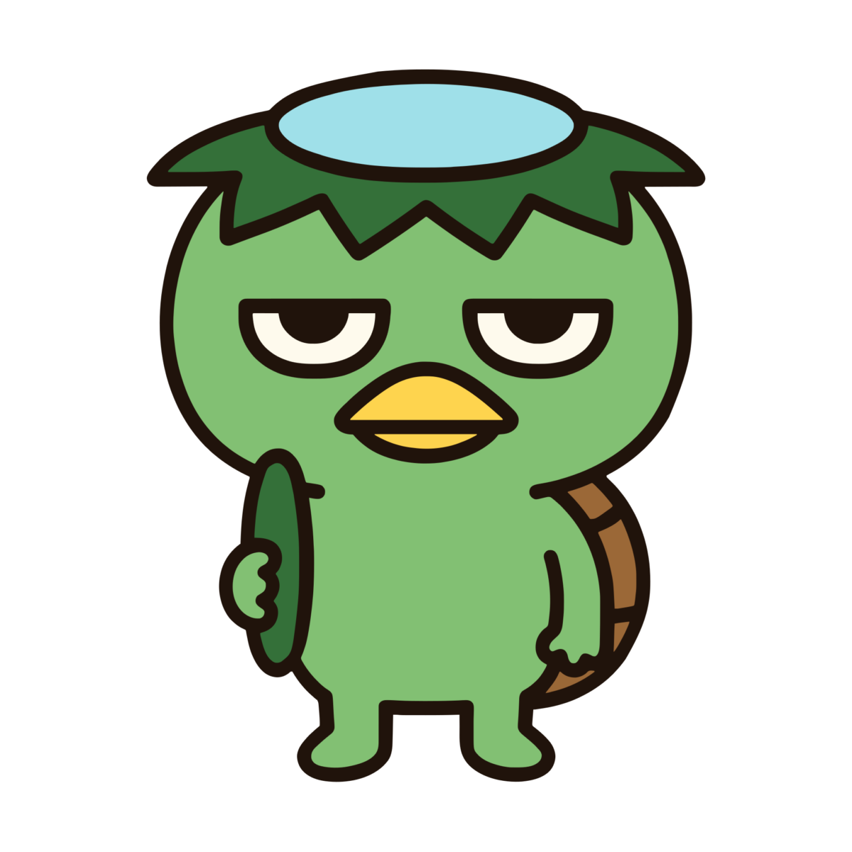 河童のイラスト無料ダウンロード（カラー）
