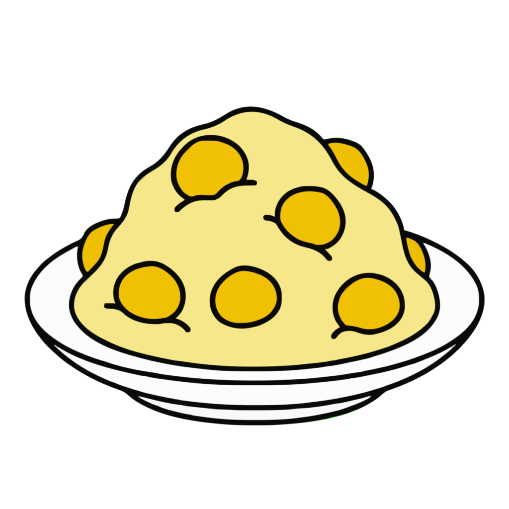 きんとんのイラスト無料ダウンロード（カラー）
