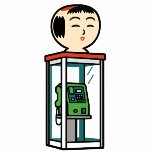 こけし電話ボックス