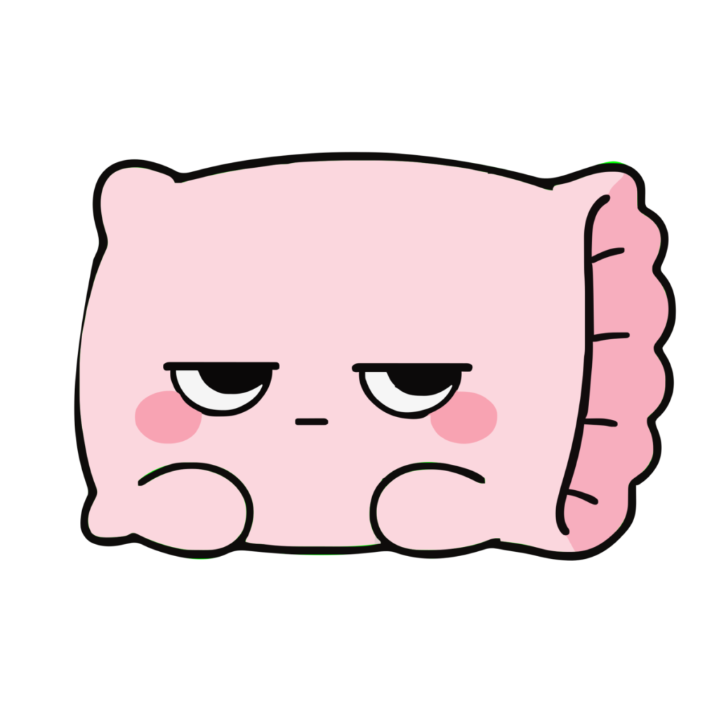 まくらのイラスト（かわいい）（カラー）