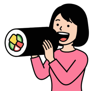 お知らせをする女性