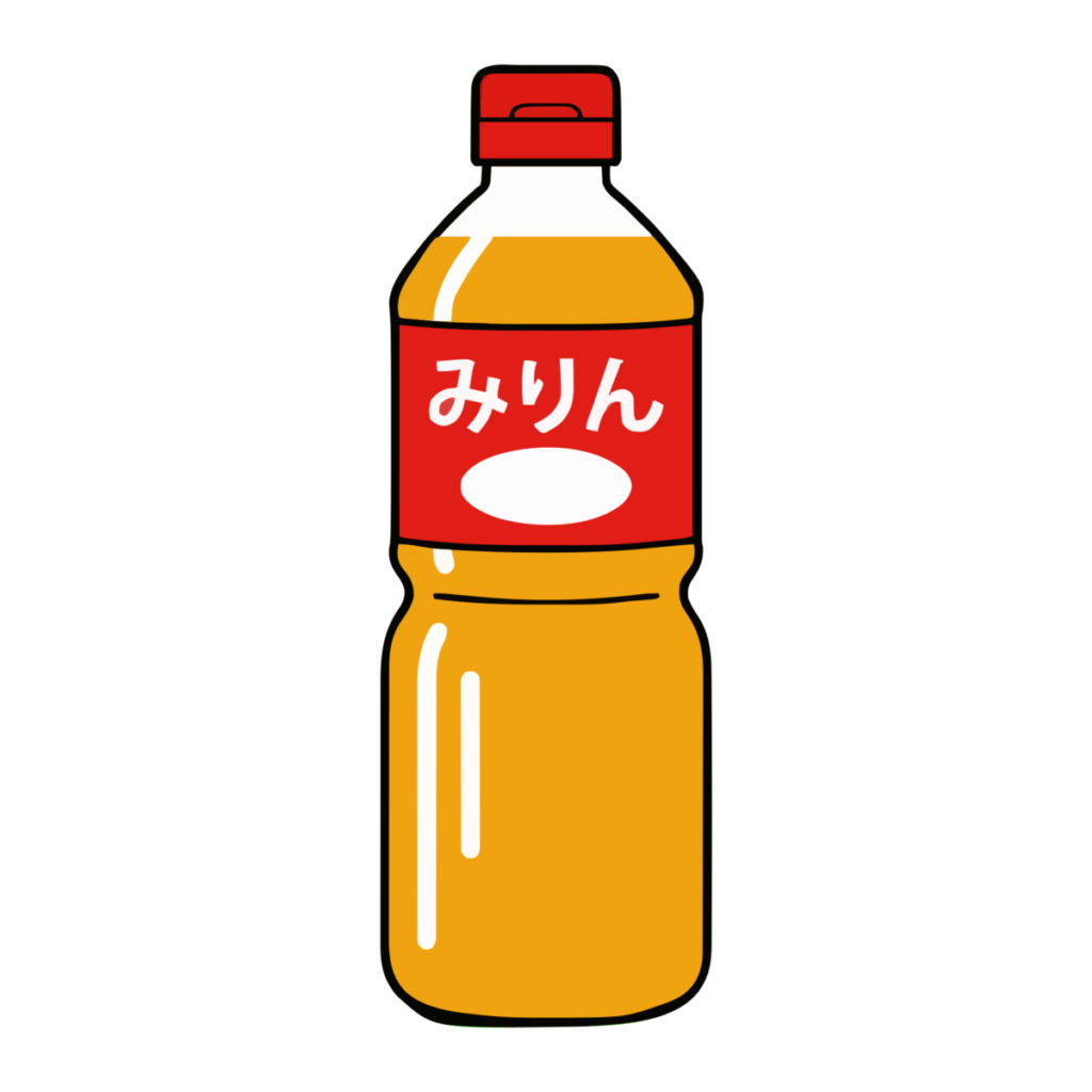 みりんボトルのイラスト無料ダウンロード（カラー）