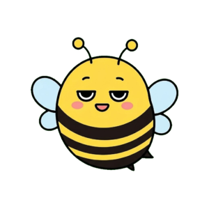 みつばちのイラスト（かわいい）