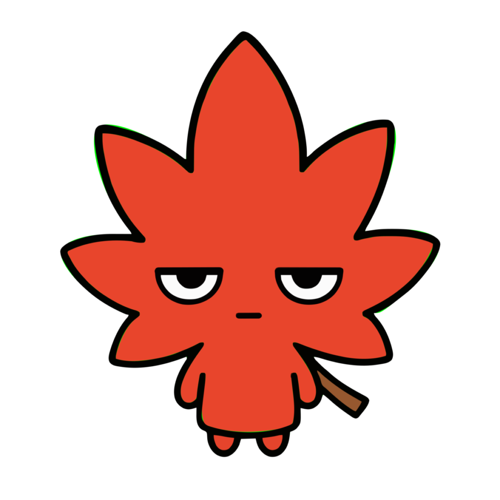 もみじのイラスト（秋）（カラー）
