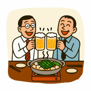 サラリーマンのもつ鍋