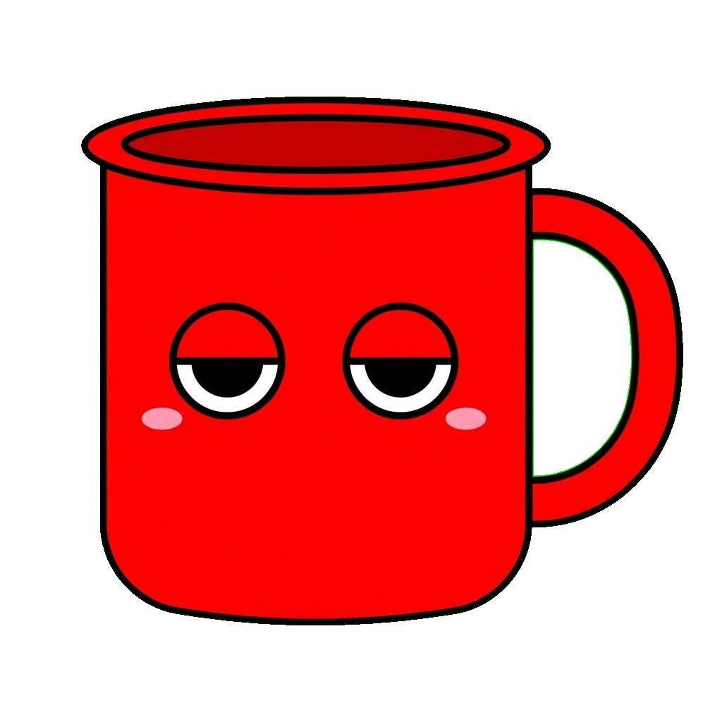 コップのイラスト（カラー）