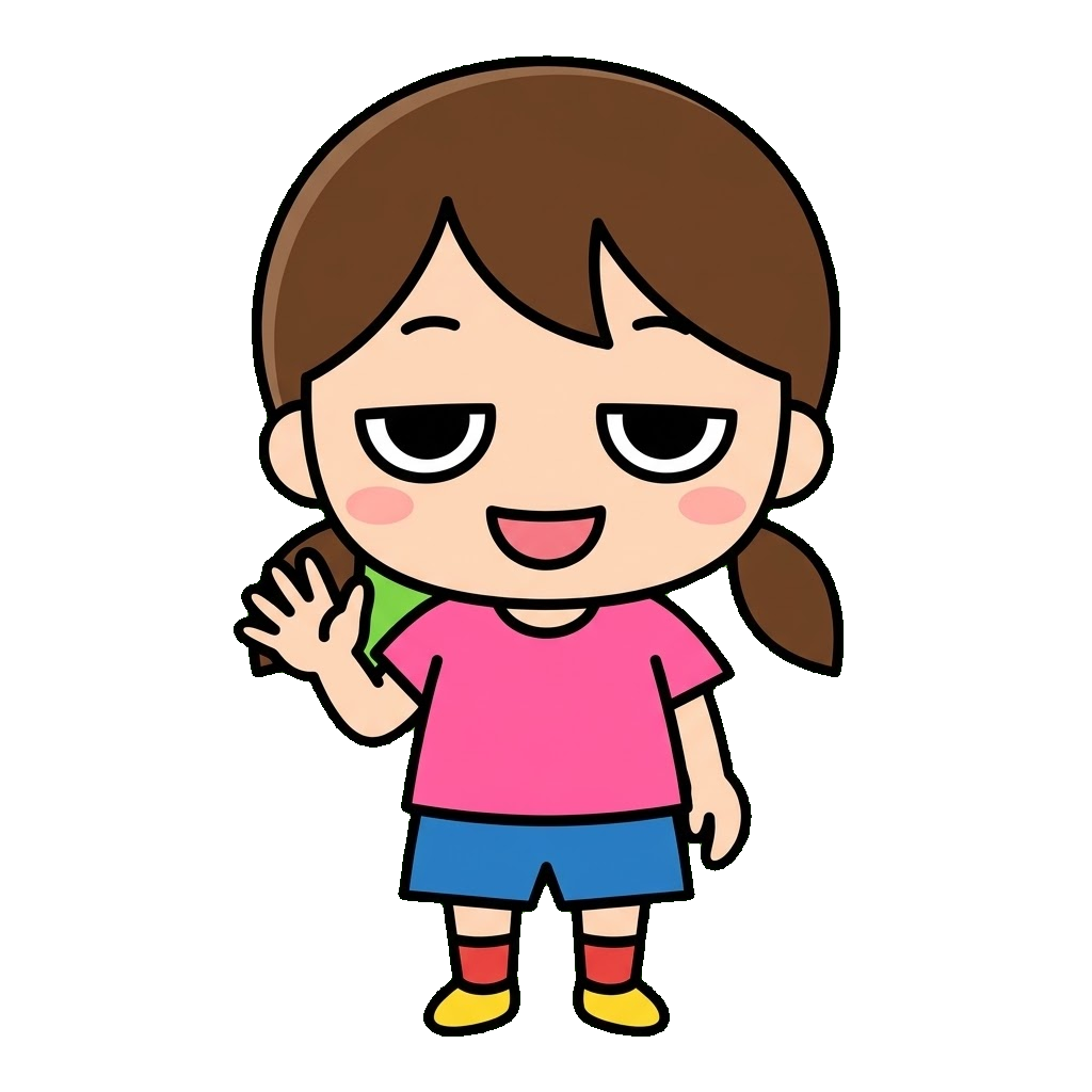 笑顔のイラスト（カラー）