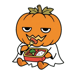 かぼちゃのおばけのイラスト(おべんとう)