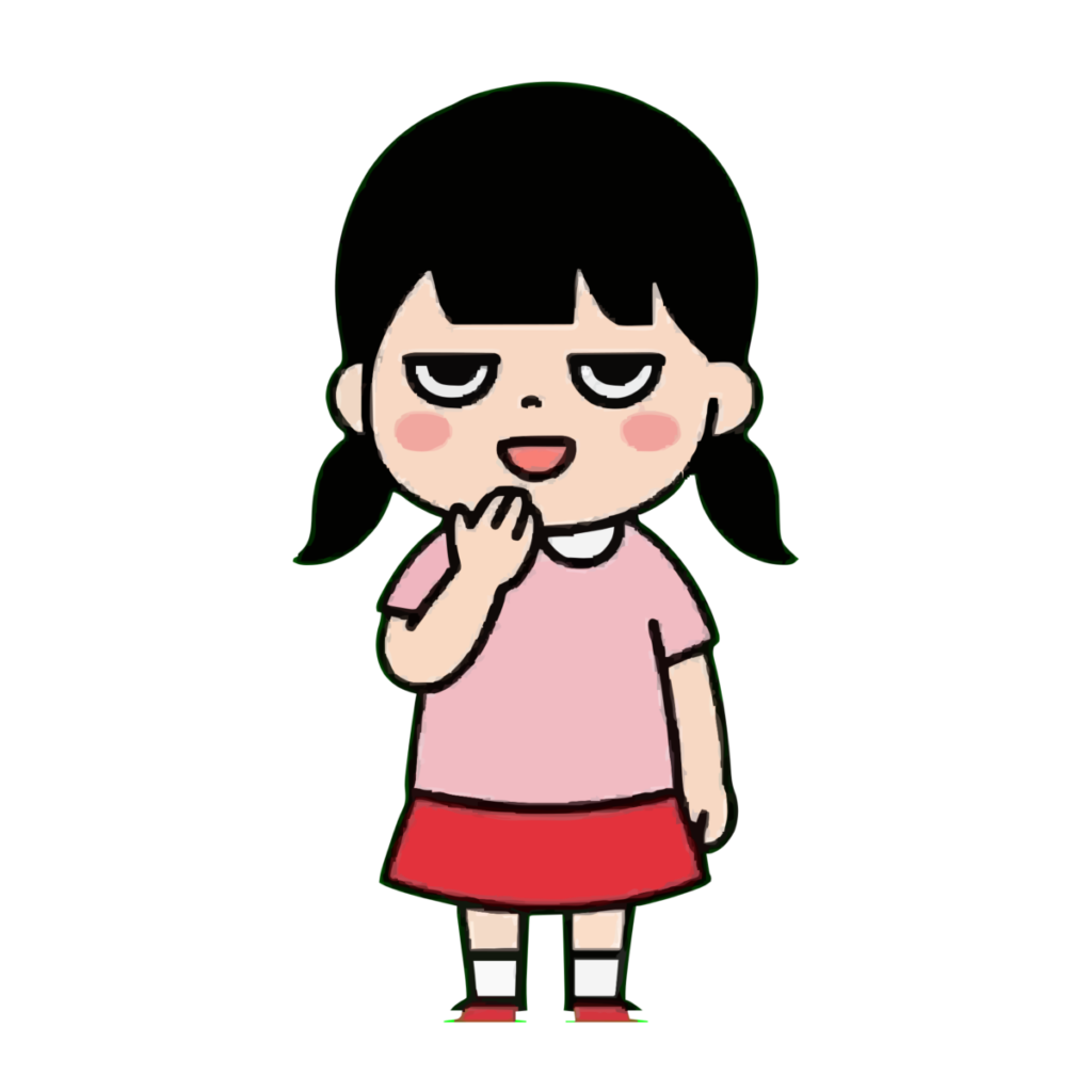 園児がうたっているイラスト（カラー）