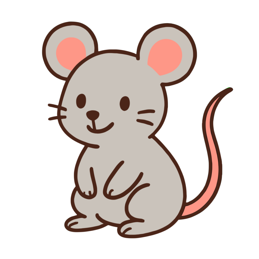 ネズミのイラスト無料ダウンロード（カラー）
