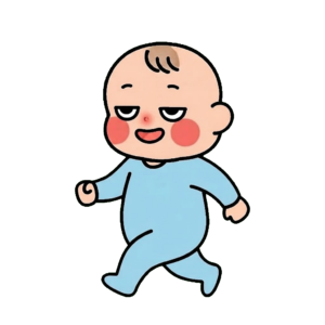 にく（かわいい）のイラスト（カラー）