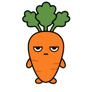 にんじんのイラスト（食育）