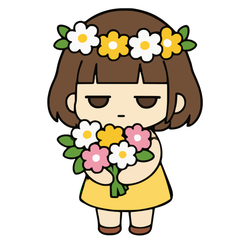 のはらのイラスト（かわいい）（カラー）