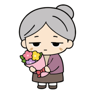 おばあちゃんのかわいいイラスト（敬老の日）