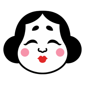 お多福おかめの顔