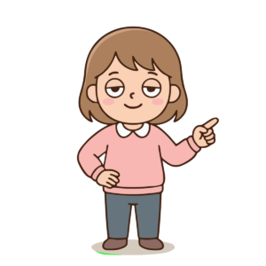 指差しをする女の子