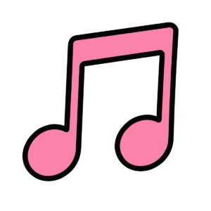 音符のイラスト（音楽・かわいい）