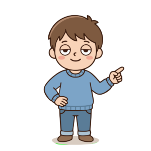 指差しをする男の子