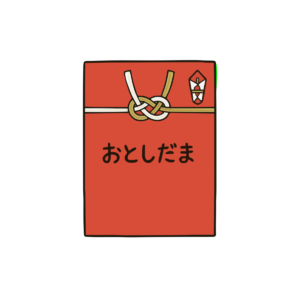 お年玉袋（赤・水引）