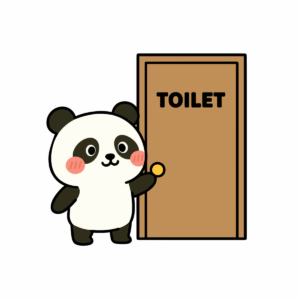 パンダのトイレ