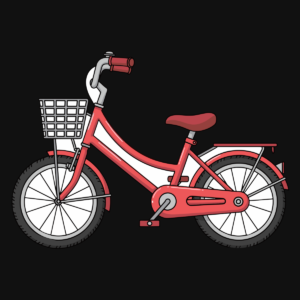 赤い自転車