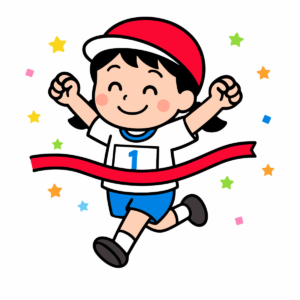 女の子園児のかけっこ