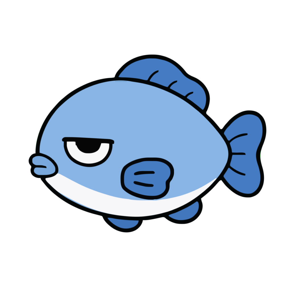 さかなのイラスト（かわいい）（カラー）