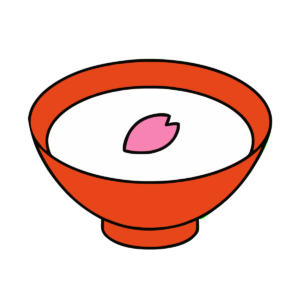 桜入りのお椀