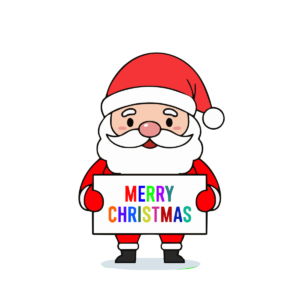 サンタクロースのメリークリスマス
