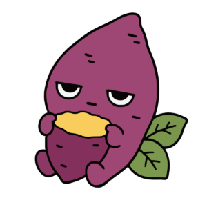 さつまいものかわいいイラスト（食育・秋）