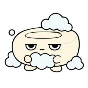 せっけんのイラスト（かわいい）